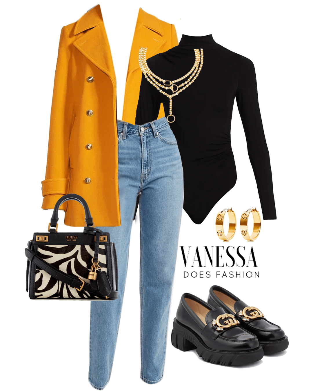 The-mustard-peacoat outfit