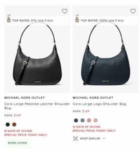 Michael Kors end of year sale