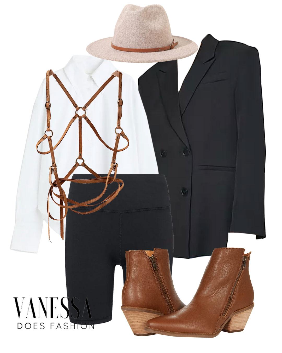 harness-belt-white-shirt-and-blazer-outfit