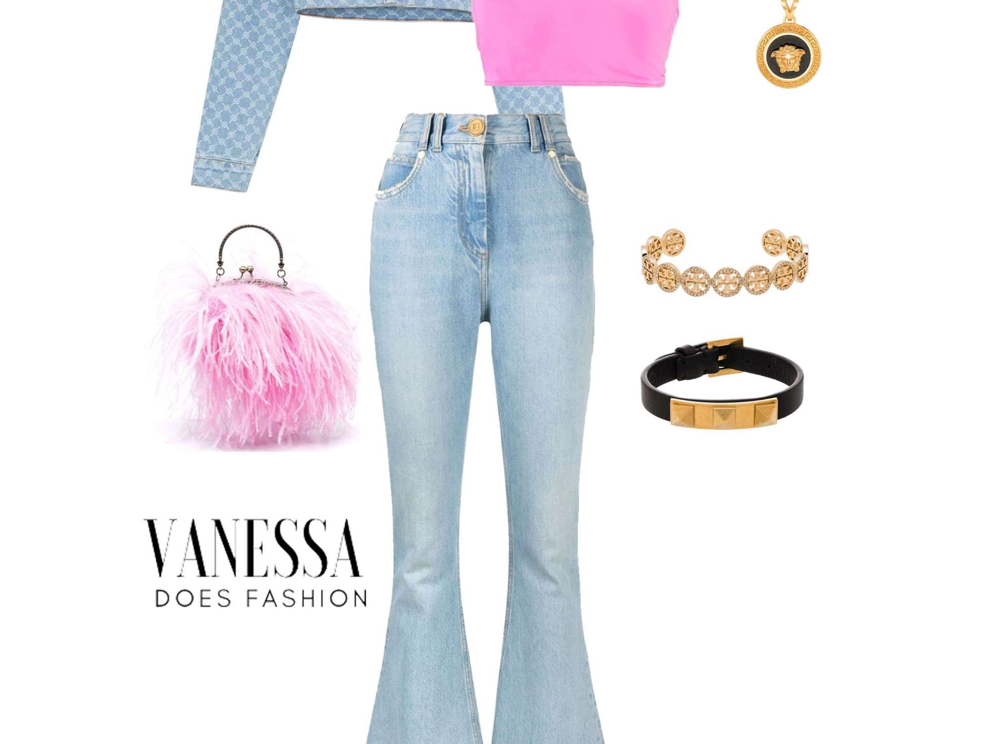 denim on denim outfit