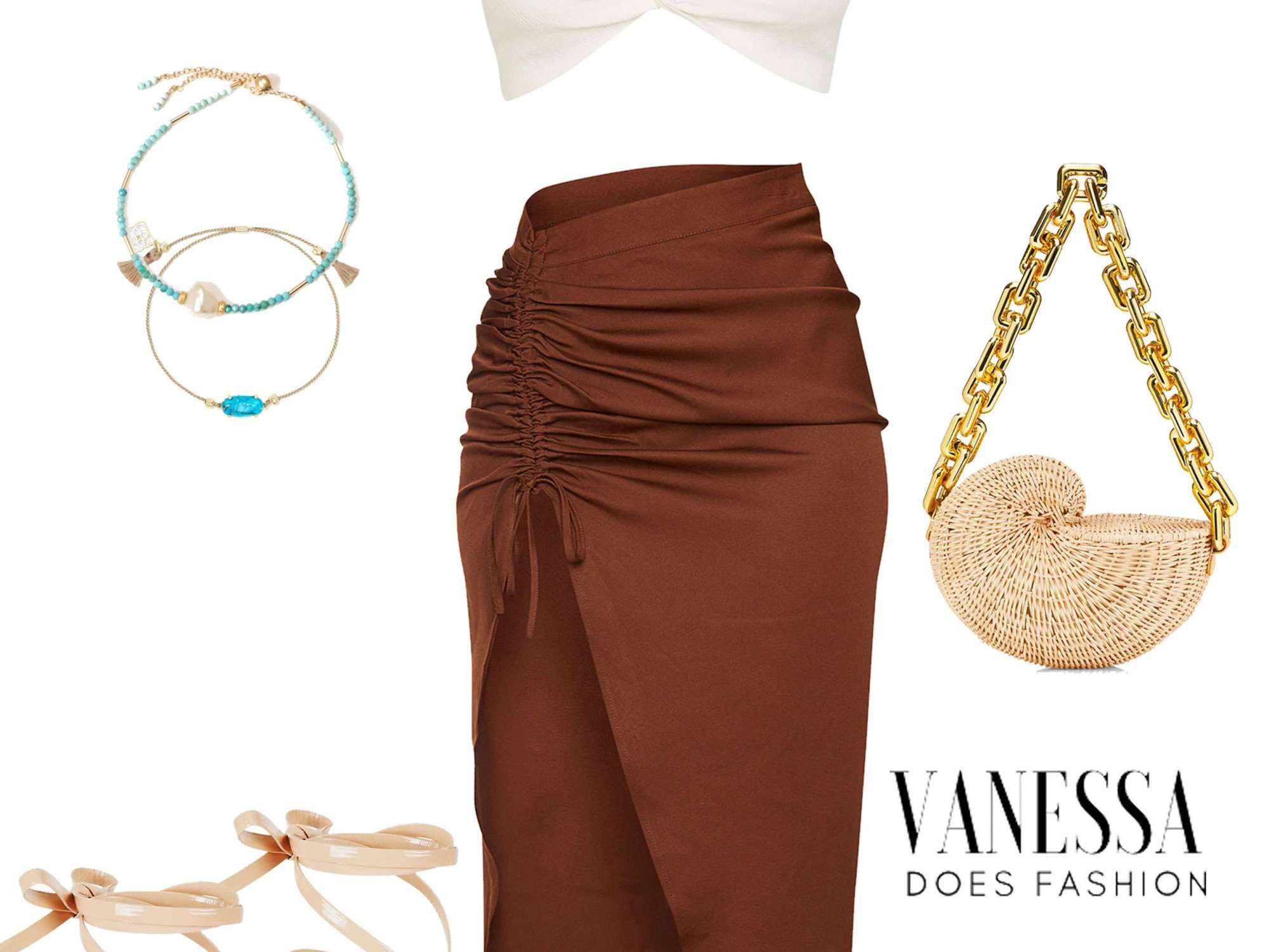 Elevated summer sarong skirt outfit