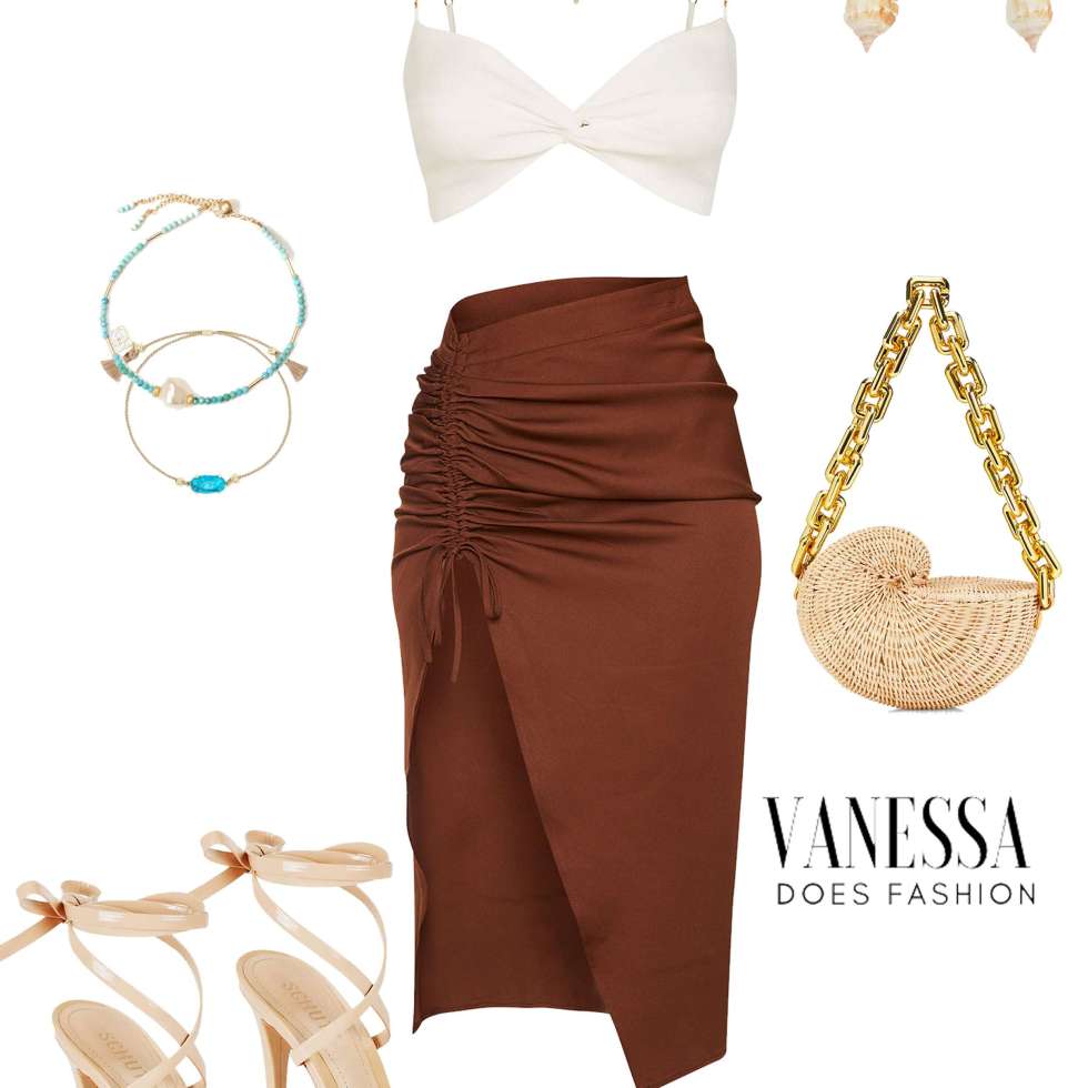 Elevated summer sarong skirt outfit