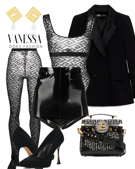 Monogram sexy suit inspired by Zendaya
