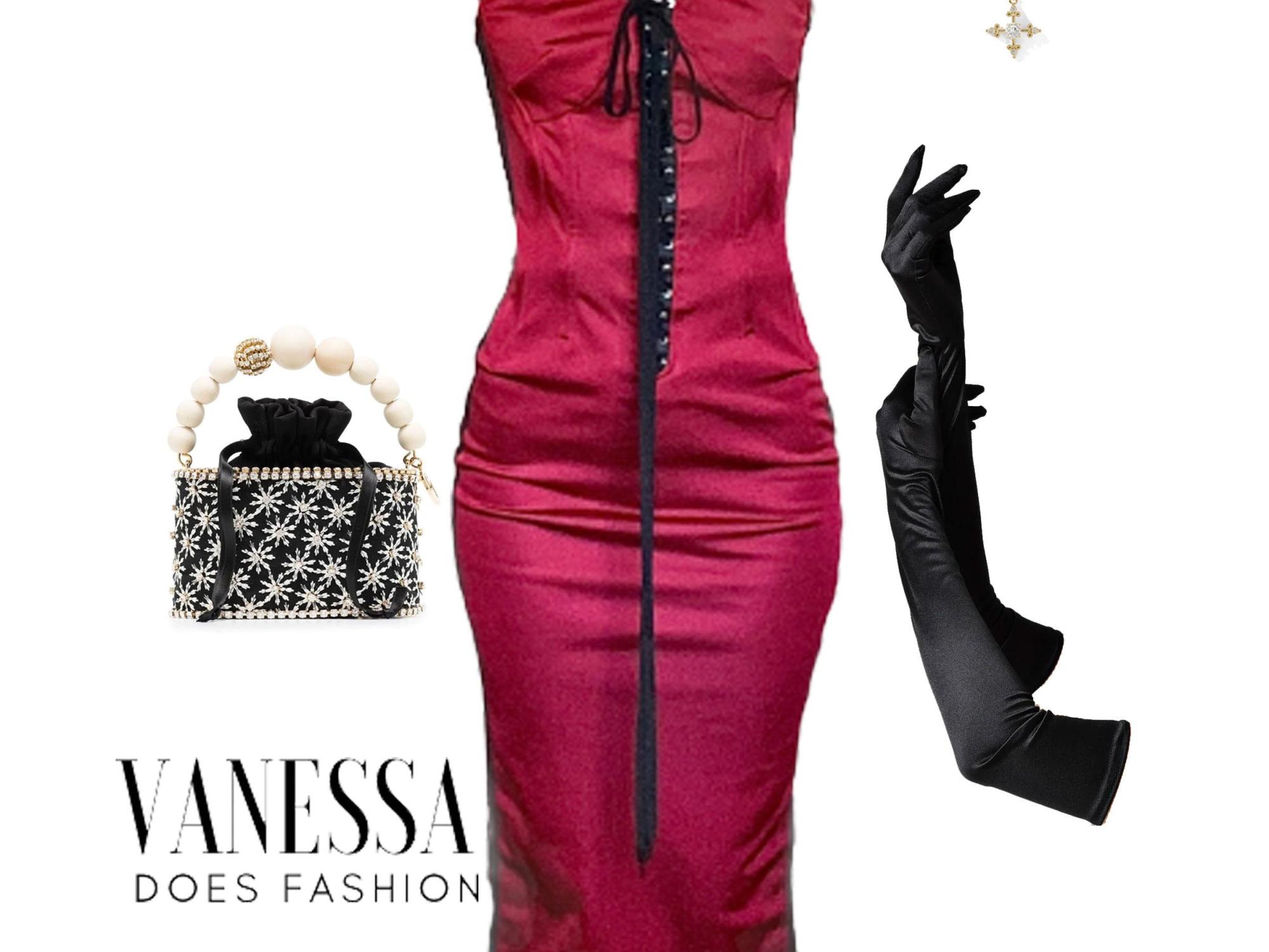 dolce&gabbana y2k dress date night outfit