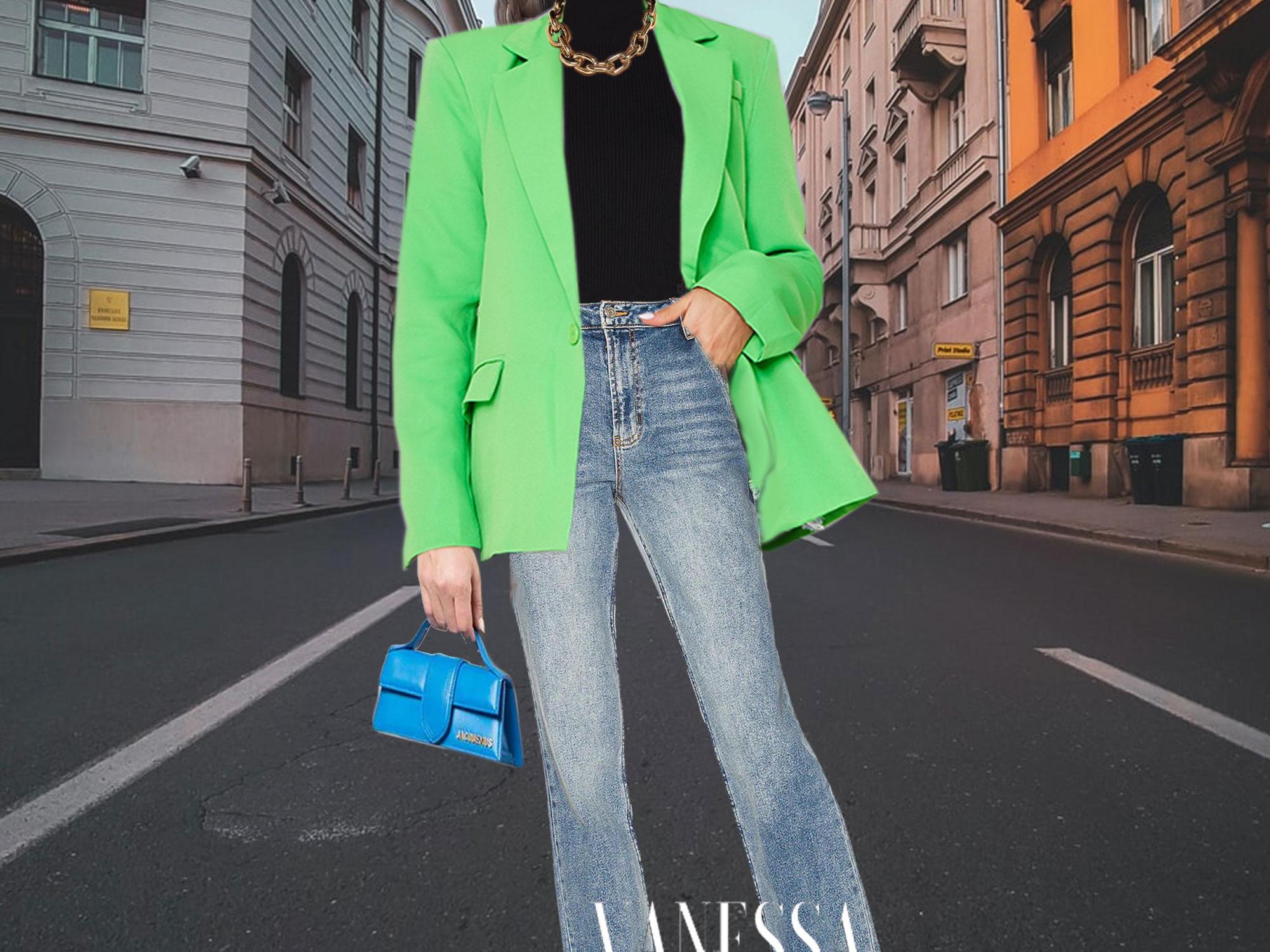 Green Blazer Virtual outfit
