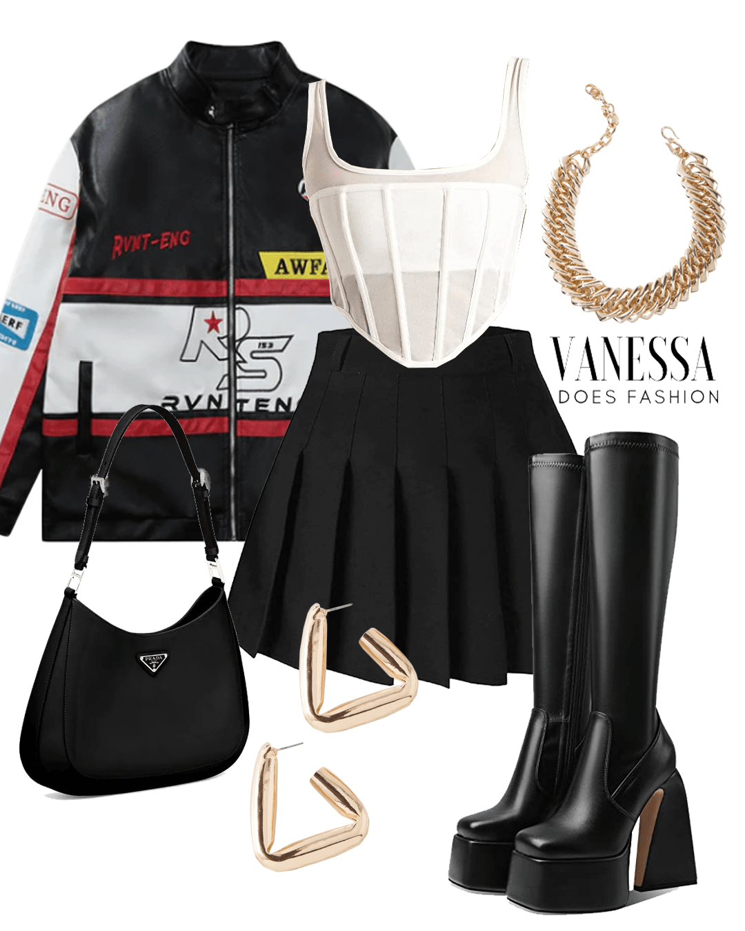 the-pleated-skirt-and-racing-jacket-outfit